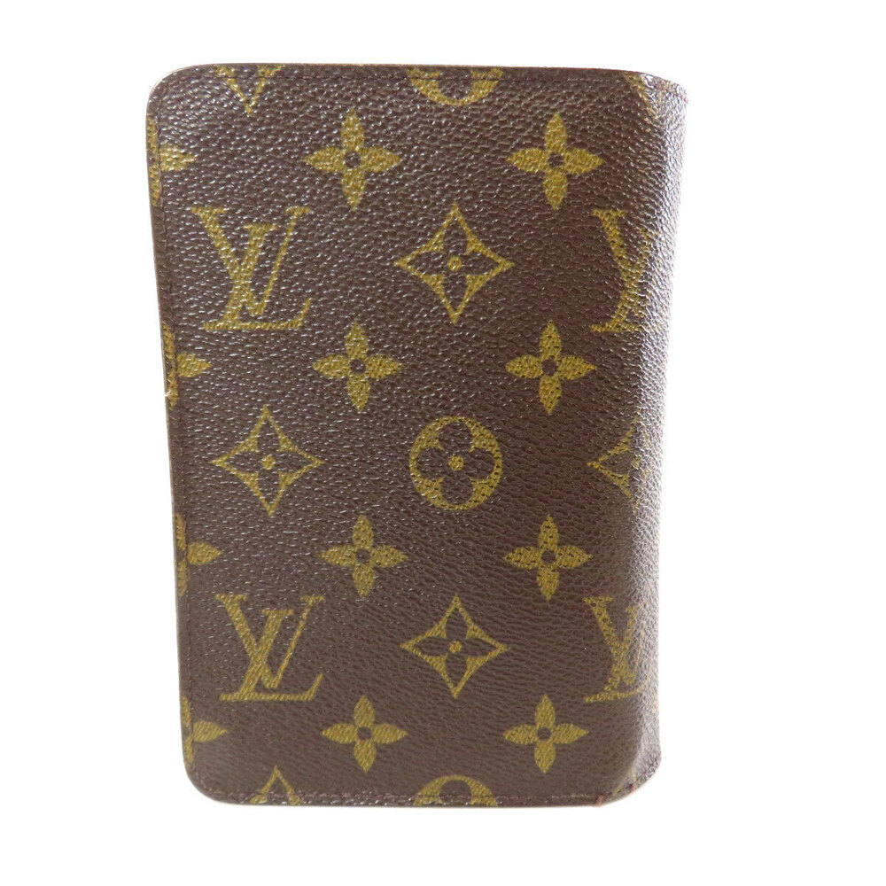 Louis Vuitton Canvas Portefeuille Zip Wallet Monogram Papier Bi fold Brown
